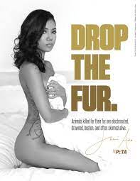 Singer Jhené Aiko Bares All for PETA's Anti-Fur Campaign | PETA
