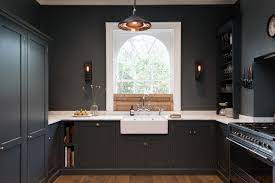 All items (38)in stock kitchen cabinets (37)kitchen cabinet samples (1) hampton bay shaker satin white stock assembled wall bridge kitchen cabinet (30 in. Dark Gray Sophistication In A Shaker Style Kitchen