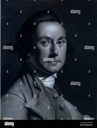 Joseph Wright of Derby. Self-Portrait in a Black Feathered Hat. c.1767-70  Stock Photo