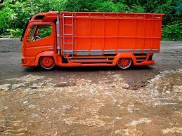 Truck Miniatur Terbuat Dari Kayu Jati Miniatur Stiker Mobil Truk