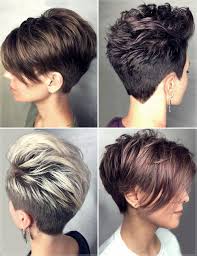 She has the back cut very short and the sides hand to past her eyes. Short Haircuts For Gray Hair 2021 65 Gorgeous Hairstyles For Gray Hair Whether It Be A Slick Sophisticated Quiff Haircut Or A More Edgy And Daring Undercut Damk Laip