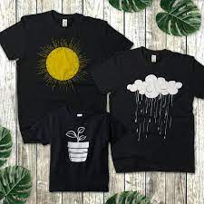 Matching Shirts For Family Mom Dad Baby Sunshine Rain Etsy