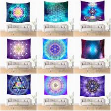 The package comes with 1 x tree of life tapestry and 1 x card as a bonus, serving as a perfect festival idea such as any festival for your friends and relatives. 51x59 Inches Psychedelic Rainbow Galaxy Astrology And Energy Medicine Flower Of Life Sacred Geometry Symbol Pattern Printing Polyester Wall Hanging Tapestry Summer Beach Towel Shawls Yoga Mat Home Art Interior Living Room