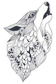Espiritu Del Bosque Del Zorro Vector De Stock Dibujos Dibujos Para Colorear Mandalas