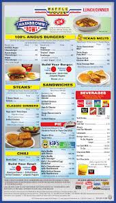 Waffle House Menu Waffle House