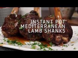 Cook for 1½ hours or until the meat is so tender it. Instant Pot Mediterranean Lamb Shanks Youtube