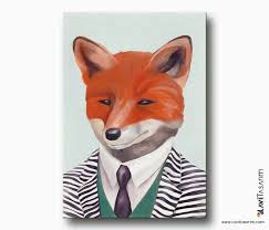 Tilki Kanvas Tablo Illustrasyon Tablolar Lavi Tasarim Hayvan Yastiklari Tablolar Fantastic Mr Fox