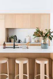 Is No Hardware The New Hardware Trend For Kitchens Interior Design Kitchen Home Decor Kitchen Natural Wood Kitchen Cabinets
