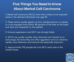 The following stages are used for merkel cell carcinoma: While Merkel Cell Carcinoma The Skin Cancer Foundation Facebook