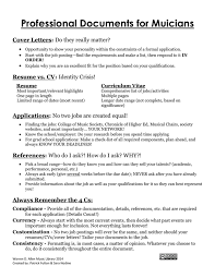 You are able to formally present all your achievements through it and you. Professional Documents For Muicians Cover Letters