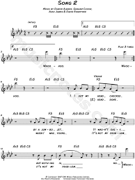 Story and illustrations © copyright 2000, 2018 guitars & folk songs: Blur Song 2 Sheet Music Leadsheet In F Minor Download Print Sku Mn0155000