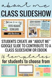 Slideshows are solid, but prezi unlocks a whole new way to approach displaying your research and information in an engaging way. All About Me Google Slides Activity Class Slideshow Ebook Distance Learning Teaching High School English Teaching Skills Teaching Classroom