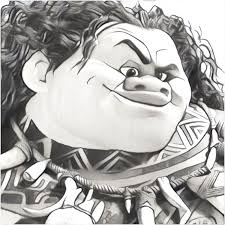 Click the strong maui coloring pages to view printable version or color it online (compatible with ipad and android tablets). Coloring Page Moana Maui 4