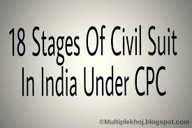 18 Stages Of Civil Suit In India Under The Civil Procedure