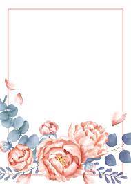 Download Premium Vector Of Invitation Card With A Floral Theme 466714 Flower Background Wallpaper Floral Poster Floral Themed Wedding