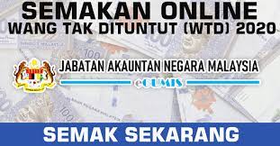 Semakan wang tak dituntut boleh dilakukan secara online tanpa perlu hadir ke bank negara malaysia (bnm) ataupun jabatan akauntan negara. Semakan Online Wang Tak Dituntut Proses Bayaran Balik Egumis 2020 Khabar Kinabalu