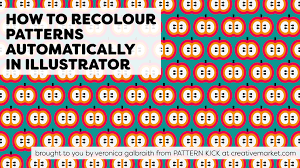 39 How To Recolour Patterns Automatically In Illustrator 39 Will Show You How To Easily Change The Colours Of Your Patterns With The 39 Recolor Artwork 3