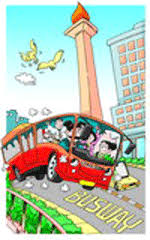 Hasil gambar untuk kartun bepergian