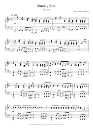 Hal leonard at sheet music plus: Surfaces Sunday Best Piano Cover Sheet Music For Piano Solo Musescore Com