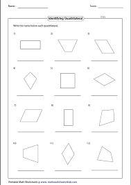 If you have a parallelogram or rhombus, the opposite angles are the same and the consecutive angles. Classifying Quadrilaterals Worksheet Quadrilateral Worksheets Quadrilaterals Worksheet Classifying Quadrilaterals Quadrilaterals