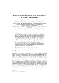 Aim to share your personal brand through social media, networking, outreach, and speaking opportunities. Pdf Measuring Personal Branding In Social Media Towards An Influence Indication Score