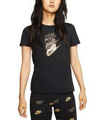 ( 0.0 ) out of 5 stars current price $39.99 $ 39. Nike Women S Sportswear Cotton Metallic Logo T Shirt Reviews Women Macy S
