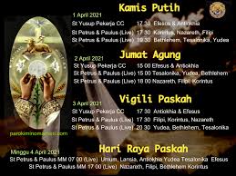 Kemudian, pekan tri suci yakni kamis putih, jumat agung, dan sabtu suci. Jadwal Misa Kamis Putih 2021 Cool Text Jadwal Misa Online Kamis Putih 2021 Iodptupsiker2m Kamis Putih Kamis Putih Adalah Hari Pertama Dari Tri Hari Suci Paskah Misa Kamis Putih Via