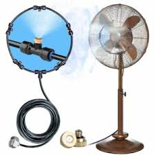 Fan misting kit for diy cool patio breeze with 32.8ft(10m) misting line & 5 removable brass nozzles galvanized solid brass adapter suitable,connects to any outdoor fan misters for cooling. The Best Outdoor Misting Fan Options To Stay Cool In 2021 Bob Vila