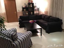 كنب مودرن زاويه من ايكيا بحالة الجديد
