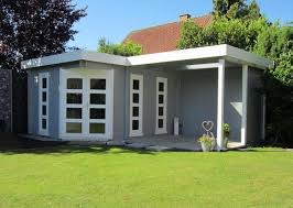 5 Eck Gartenhaus Lindau 40 Mit Anbau Flachdach Gartenhaus Gartenhaus Gartenhaus Mit Terrasse