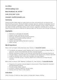 Cad drafter cover letter for autocad draftsman. 7 Draftsman Resume Templates Free Word Pdf Document Downloads