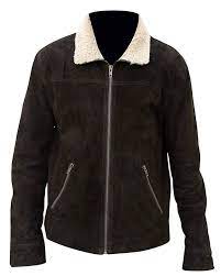 The Walking Dead Jacket Season 5 Andrew Lincoln Rick Grimes Leather Jacket Suede And Fur Collar Leather Jacket Real Leather Jacket Brown Leather Jacket