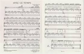 Léo ferré — avec le temps 04:36 seul en scène léo ferré 73. Musee Sacem Partition Avec Le Temps