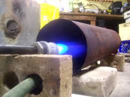 Portable heaters made to plug into a 240 volt outlet can generate significant amounts of heat. Foundry Furnace Burner As Garage Heater Youtube