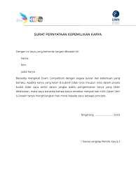 Ibu rumah tangga alamat : Surat Pernyataan Kepemilikan Karya Pdf