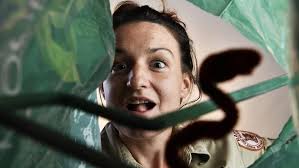 Shopper left in hiss-terics