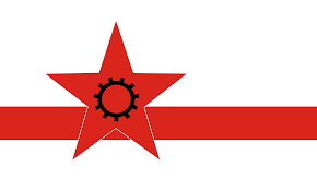 Modified version of the reconstructed proposed emblem, published in north korean newspaper chongro in 1946. Eszak Korea Munkapartja Wikipedia