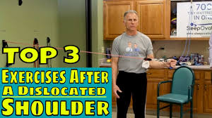Immediately stop any physical activity when your shoulder starts hurting. Top 3 Exercises After A Dislocated Shoulder Youtube