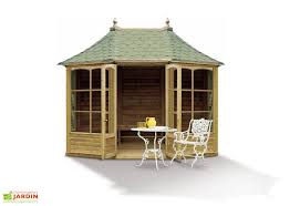 Kiosque De Jardin Ferme En Bois Traite Avec Toit En Shingle 8 5 M Kiosque Jardin Ferme En Bois Pavillon En Bois