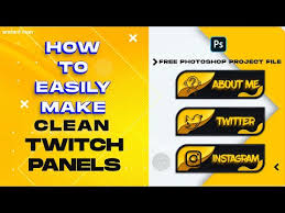 It comes with 20 color presets and can be used on a wide variety of materials, including those for print or for web. How To Make Clean Twitch Panels In Photoshop Like A Pro Free Source File Photoshop Template Velosofy