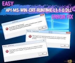 Api ms win crt runtime. Api Ms Win Crt Runtime L1 1 0 Dll Missing Error Fix Free Download