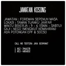 Itu tanda kandungan tok.sin tinggi dalam badan!! Senawangtv No Twitter Jawatan Kosong Seremban 2 Berminat Contact Dibawah