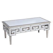 The magreas tray is handmade in sweden. Wallace Bay 47 Inch Mirror Top Rectangle Accent Coffee Table With Greek Style Key Pattern And Beveled Mirror Finish Champagne Target