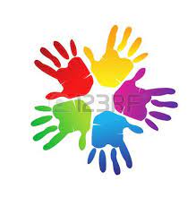 Las Manos Representan A Una Familia Feliz El Amor Y El Apoyo Simbolo Vector Hand Logo Creative Graphic Design Vector Logo