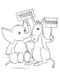 Astronauts from among us coloring page. Election Day 2 Coloring Page Free Printable Coloring Pages For Kids
