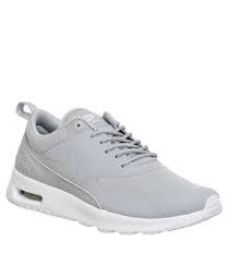Free returns for 365 days! Nike Air Max Thea Trainers Wolf Grey White Hers Trainers