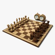 Minimal Chess Set Hd 3d Model Ad Chess Minimal Set Model Chess Set Chess Board Minimalism