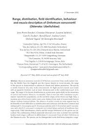 Pdf Range Distribution Field Identification Behaviour And Exuvia Description Of Orthetrum Ransonnetii Odonata Libellulidae