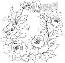 An introduction to rosemaling, rogaland style vi thode. Rose Antlers Stencil Fabric Painting Embroidery Inspiration Rosemaling Pattern