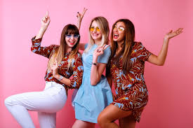 The club is open daily from 8 pm to 3 am. Free Photo Crazy Funny Picture Of Three Happy Best Friends Girls Enjoying Party Time Together Dancing And Laughing Color Matching Trendy Elegant Outfits And Glasses Positive Mood Pink Wall